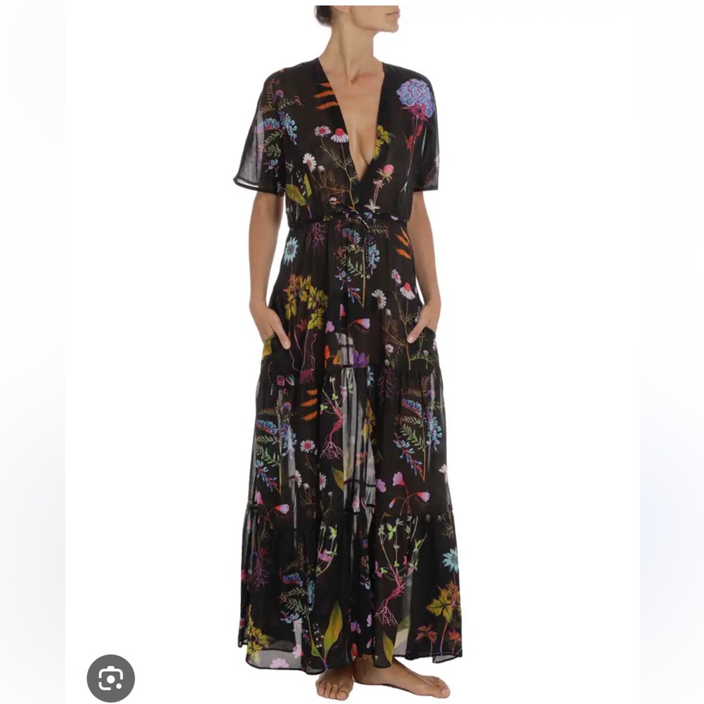 STELLA MCCARTNEY
Trippy Floral LONG-Sleeve Coverup Dress size 36/S